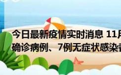 今日最新疫情实时消息 11月2日0时至12时，青岛新增3例确诊病例、7例无症状感染者