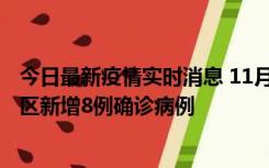 今日最新疫情实时消息 11月1日15时至2日15时，北京昌平区新增8例确诊病例