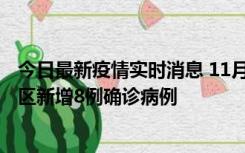 今日最新疫情实时消息 11月1日15时至2日15时，北京昌平区新增8例确诊病例