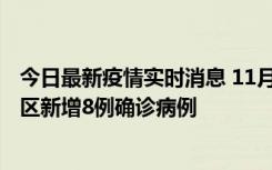 今日最新疫情实时消息 11月1日15时至2日15时，北京昌平区新增8例确诊病例