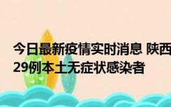 今日最新疫情实时消息 陕西11月1日新增8例本土确诊病例、29例本土无症状感染者