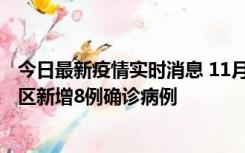 今日最新疫情实时消息 11月1日15时至2日15时，北京昌平区新增8例确诊病例