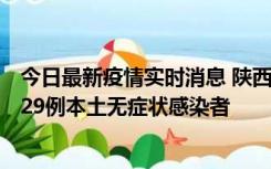 今日最新疫情实时消息 陕西11月1日新增8例本土确诊病例、29例本土无症状感染者