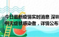 今日最新疫情实时消息 深圳11月1日新增18例确诊病例和5例无症状感染者，详情公布