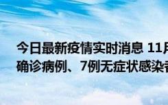 今日最新疫情实时消息 11月2日0时至12时，青岛新增3例确诊病例、7例无症状感染者