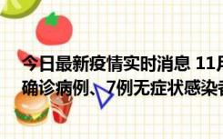 今日最新疫情实时消息 11月2日0时至12时，青岛新增3例确诊病例、7例无症状感染者