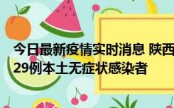 今日最新疫情实时消息 陕西11月1日新增8例本土确诊病例、29例本土无症状感染者