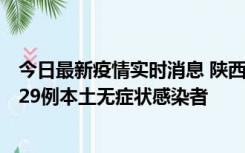 今日最新疫情实时消息 陕西11月1日新增8例本土确诊病例、29例本土无症状感染者