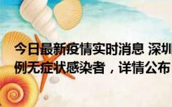 今日最新疫情实时消息 深圳11月1日新增18例确诊病例和5例无症状感染者，详情公布