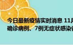 今日最新疫情实时消息 11月2日0时至12时，青岛新增3例确诊病例、7例无症状感染者