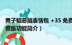 黄子韬恶搞表情包 +35 免费版（黄子韬恶搞表情包 +35 免费版功能简介）