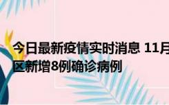 今日最新疫情实时消息 11月1日15时至2日15时，北京昌平区新增8例确诊病例