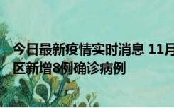 今日最新疫情实时消息 11月1日15时至2日15时，北京昌平区新增8例确诊病例