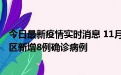 今日最新疫情实时消息 11月1日15时至2日15时，北京昌平区新增8例确诊病例