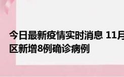 今日最新疫情实时消息 11月1日15时至2日15时，北京昌平区新增8例确诊病例