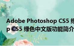 Adobe Photoshop CS5 绿色中文版（Adobe Photoshop CS5 绿色中文版功能简介）