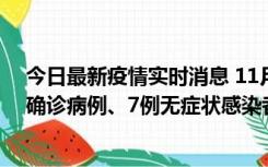 今日最新疫情实时消息 11月2日0时至12时，青岛新增3例确诊病例、7例无症状感染者