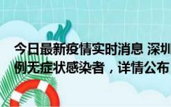 今日最新疫情实时消息 深圳11月1日新增18例确诊病例和5例无症状感染者，详情公布