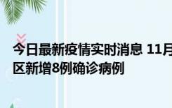 今日最新疫情实时消息 11月1日15时至2日15时，北京昌平区新增8例确诊病例