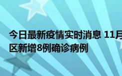 今日最新疫情实时消息 11月1日15时至2日15时，北京昌平区新增8例确诊病例