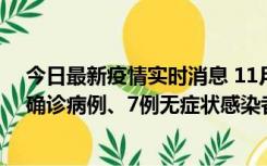 今日最新疫情实时消息 11月2日0时至12时，青岛新增3例确诊病例、7例无症状感染者