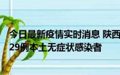 今日最新疫情实时消息 陕西11月1日新增8例本土确诊病例、29例本土无症状感染者