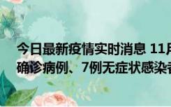 今日最新疫情实时消息 11月2日0时至12时，青岛新增3例确诊病例、7例无症状感染者