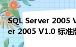 SQL Server 2005 V1.0 标准版（SQL Server 2005 V1.0 标准版功能简介）