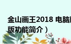 金山画王2018 电脑版（金山画王2018 电脑版功能简介）