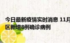 今日最新疫情实时消息 11月1日15时至2日15时，北京昌平区新增8例确诊病例