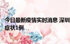 今日最新疫情实时消息 深圳11月2日新增本土确诊10例、无症状1例