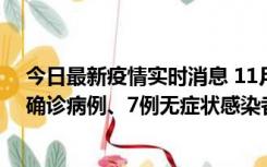 今日最新疫情实时消息 11月2日0时至12时，青岛新增3例确诊病例、7例无症状感染者