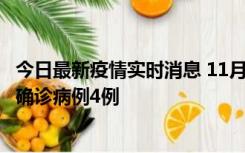 今日最新疫情实时消息 11月2日0-16时，哈尔滨市新增本土确诊病例4例