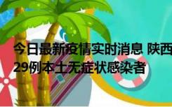 今日最新疫情实时消息 陕西11月1日新增8例本土确诊病例、29例本土无症状感染者