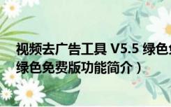 视频去广告工具 V5.5 绿色免费版（视频去广告工具 V5.5 绿色免费版功能简介）