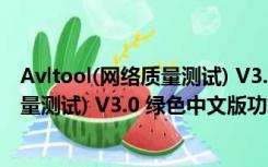 Avltool(网络质量测试) V3.0 绿色中文版（Avltool(网络质量测试) V3.0 绿色中文版功能简介）