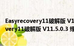 Easyrecovery11破解版 V11.5.0.3 绿色免费版（Easyrecovery11破解版 V11.5.0.3 绿色免费版功能简介）