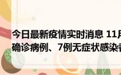 今日最新疫情实时消息 11月2日0时至12时，青岛新增3例确诊病例、7例无症状感染者