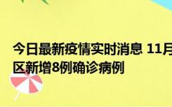 今日最新疫情实时消息 11月1日15时至2日15时，北京昌平区新增8例确诊病例