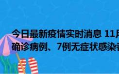 今日最新疫情实时消息 11月2日0时至12时，青岛新增3例确诊病例、7例无症状感染者