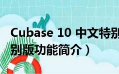 Cubase 10 中文特别版（Cubase 10 中文特别版功能简介）