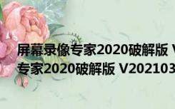 屏幕录像专家2020破解版 V20210328 免费版（屏幕录像专家2020破解版 V20210328 免费版功能简介）