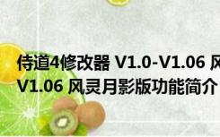 侍道4修改器 V1.0-V1.06 风灵月影版（侍道4修改器 V1.0-V1.06 风灵月影版功能简介）