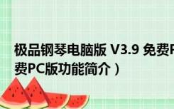 极品钢琴电脑版 V3.9 免费PC版（极品钢琴电脑版 V3.9 免费PC版功能简介）