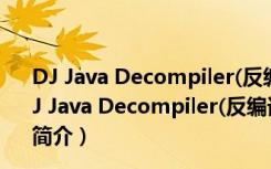 DJ Java Decompiler(反编译器) V3.12.12.101 免费版（DJ Java Decompiler(反编译器) V3.12.12.101 免费版功能简介）