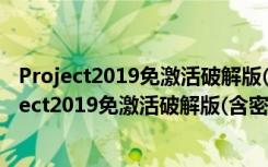 Project2019免激活破解版(含密钥) 32/64位 免费版（Project2019免激活破解版(含密钥) 32/64位 免费版功能简介）