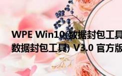 WPE Win10(数据封包工具) V3.0 官方版（WPE Win10(数据封包工具) V3.0 官方版功能简介）