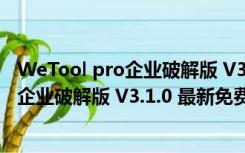 WeTool pro企业破解版 V3.1.0 最新免费版（WeTool pro企业破解版 V3.1.0 最新免费版功能简介）