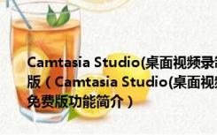 Camtasia Studio(桌面视频录制软件) V2021.0.12.33438 官方免费版（Camtasia Studio(桌面视频录制软件) V2021.0.12.33438 官方免费版功能简介）