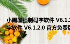 小黑屋强制码字软件 V6.1.2.0 官方免费版（小黑屋强制码字软件 V6.1.2.0 官方免费版功能简介）